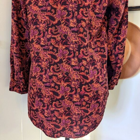 Lucky Top SM Floral Embroidered Cottagecore Boho Peasant Vintage Whimsigoth - Picture 8 of 8